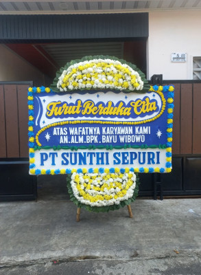 Papan Bunga Duka di Kupang Baru